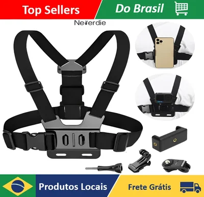 Adjustable Chest Holder for Mobile Phone and GoPro Camera on Chest for Motorcycle and Bike-Neverdie Store