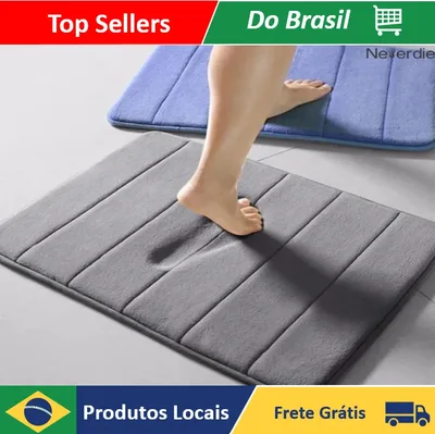 Memory Foam Cushion Non-Slip Embossed Bathroom Mat-Neverdie Store