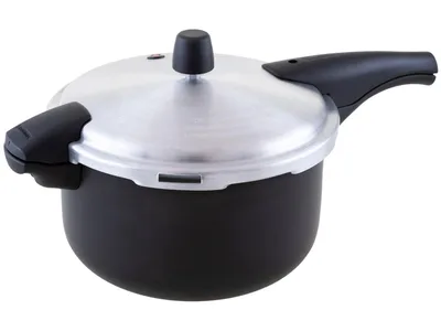 Panela de Pressão Tramontina Antiaderente 6L Preto e Prata Vancouver Effect