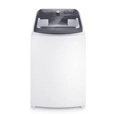 Lavadora de Roupas Electrolux 15kg Cesto Inox 11 Programas de Lavagem Branco Premium Care Jet&Clean e Time Control LEC15