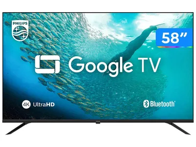 Smart TV 58" 4K UHD LED Philips 58PUG7019/78 Wi-Fi Bluetooth Google Assistente 3 HDMI 2 USB