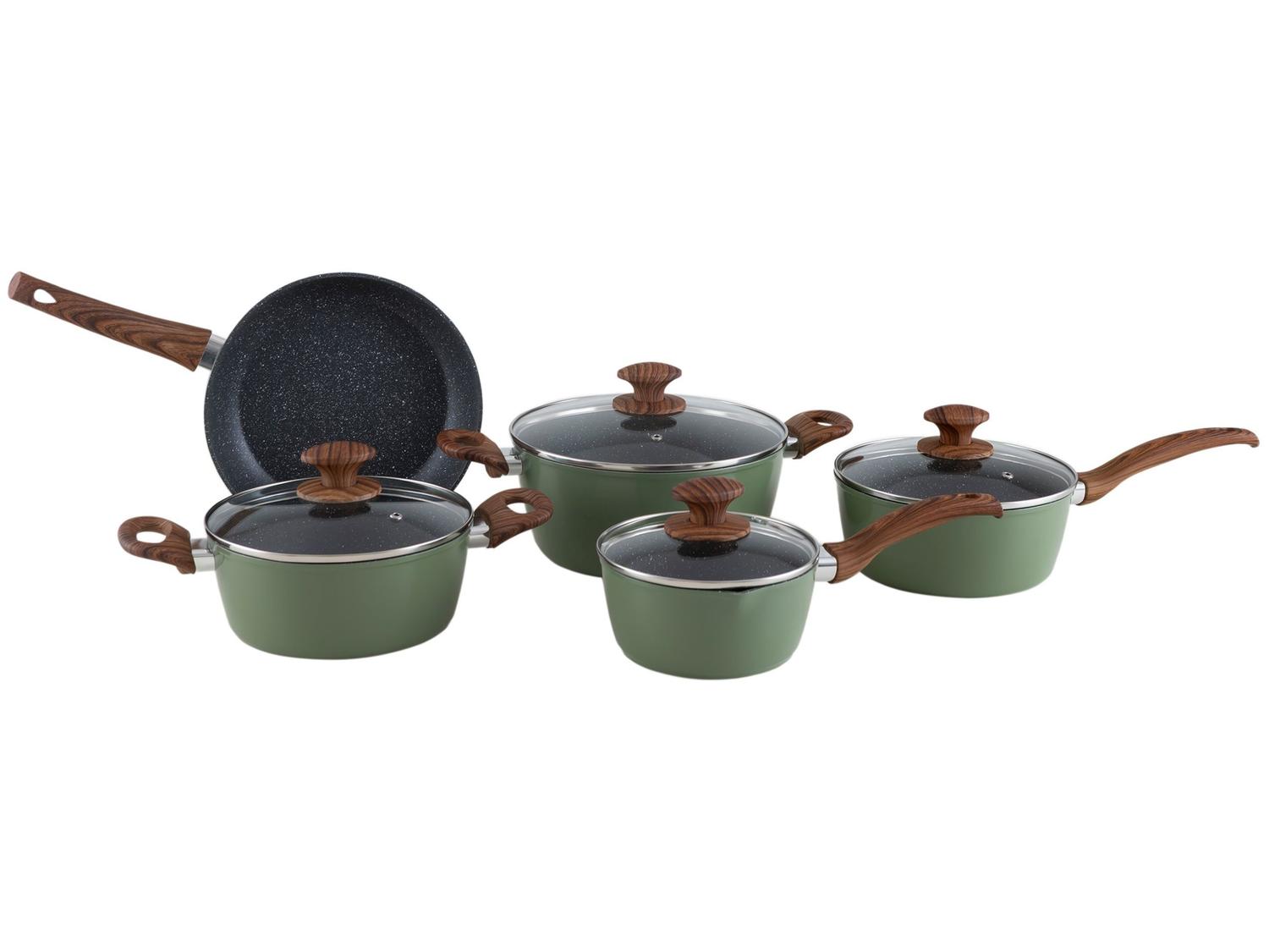 Jogo de Panelas Brinox Verde Olive 5 Peças