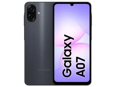 Celular Samsung Galaxy A07 256GB Preto 8GB RAM Tela 6,7" Câm. Dupla + Selfie 8MP