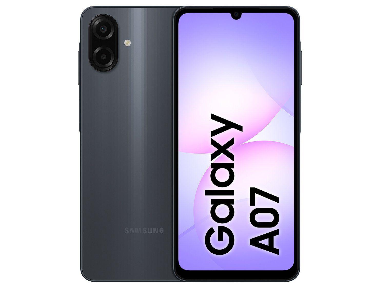Celular Samsung Galaxy A07 128GB Preto 4GB RAM Tela 6,7" Câm. Dupla + Selfie 8MP