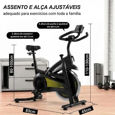 Bike Spinning para Apartamento 150kg Bicicleta Ergométrica Mecânica 15kg bicicleta ergometrica Para Exercícios Profissio