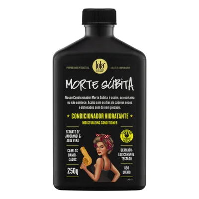 Lola From Rio - Morte Subita - Condicionador hidratante para todos os tipos de cabelos secos e danificados, vegano, sem crueldade, sem parabenos, sem sulfatos, 250 g