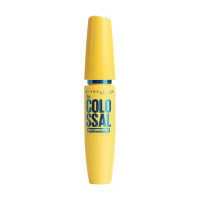 Maybelline NY The Colossal Volum' Express, Máscara de Cílios À Prova D'água, 9x Mais Volume por Até 24h, Fórmula de Colágeno e Definição Intensa, Não Empelota, Cor Preto, 8ml