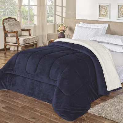 Bia Enxovais Everest Coberdrom, Azul, Casal, 2.40 x 2.10 m