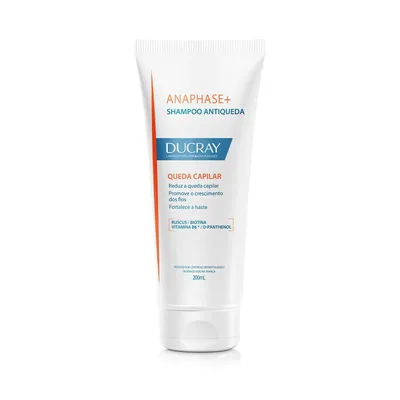 Ducray Anaphase+ Shampoo Antiqueda 200ml, Fortalece e Revitaliza os Fios, Reduz Queda em 88% em 6 Semanas, Aumenta Volume e Elasticidade, Potencializa Absorção de Minoxidil em até 6x