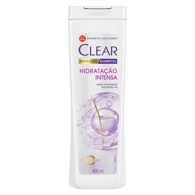 Clear Anticaspahidratação Intensa Shampoo 400 Ml