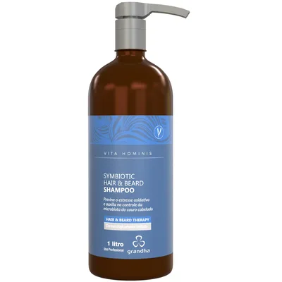 Shampoo para Cabelos e Barba VITA HOMINIS SYMBIOTIC Grandha 1L