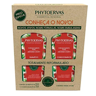 Phytoervas Kit Shampoo + Condicionador Fortalecimento Total 500 Ml 2 Unidades