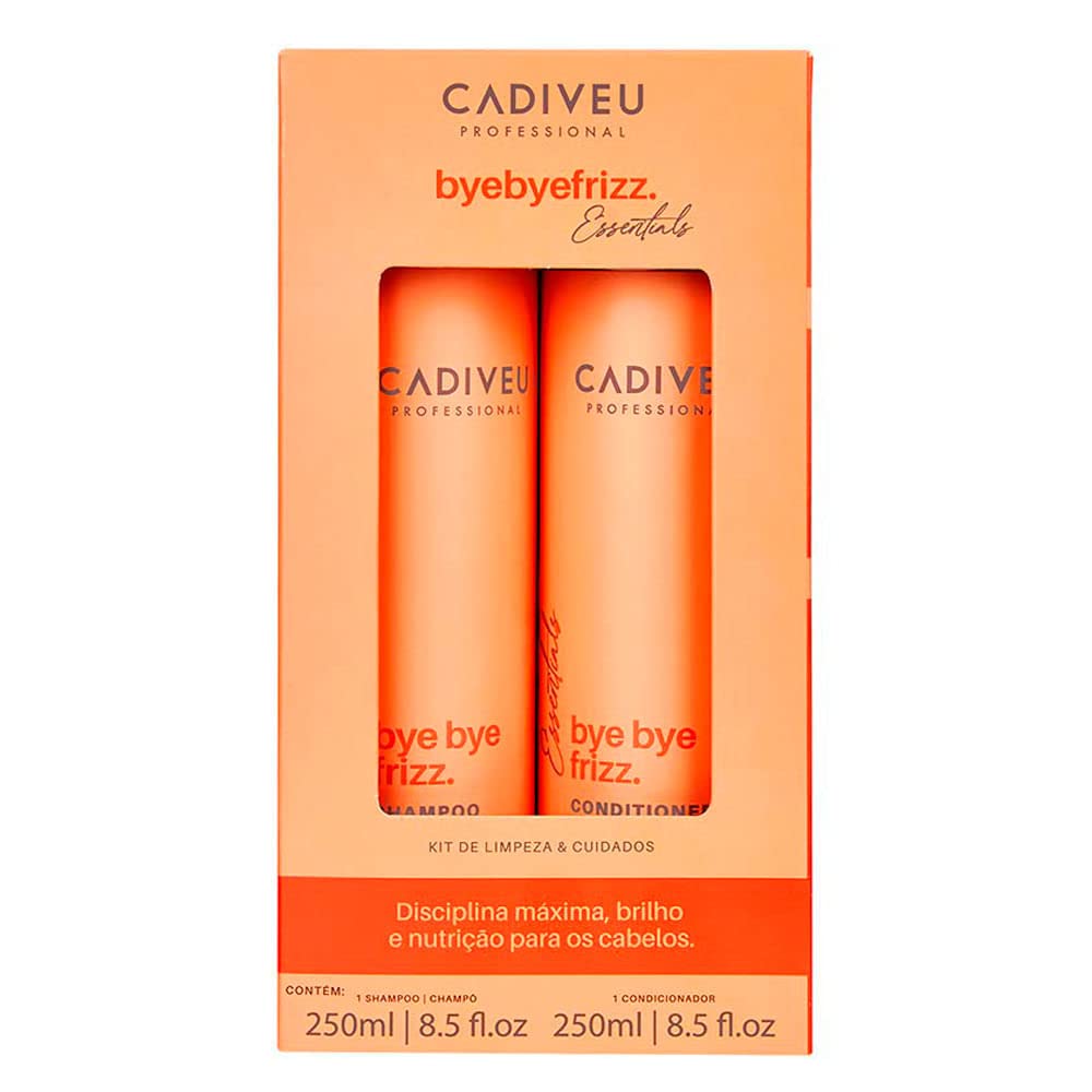 Kit Shampoo e Condicionador Bye Bye Frizz, Cadiveu Essentials