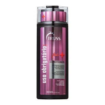 Truss Condicionador Uso Obrigatório Plus | Reconstrução, Brilho e Hidratação para Cabelos Danificados | 300ml