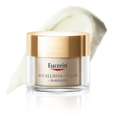 EUCERIN Creme Facial Anti-idade Firmador Noite 50ml, Elasticity, Pele Madura, Hyaluron-Filler, Ácido Hialurônico, Antirrugas