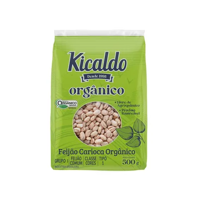 FEIJÃO ORGÂNICO KICALDO, Tamanho: Pequeno