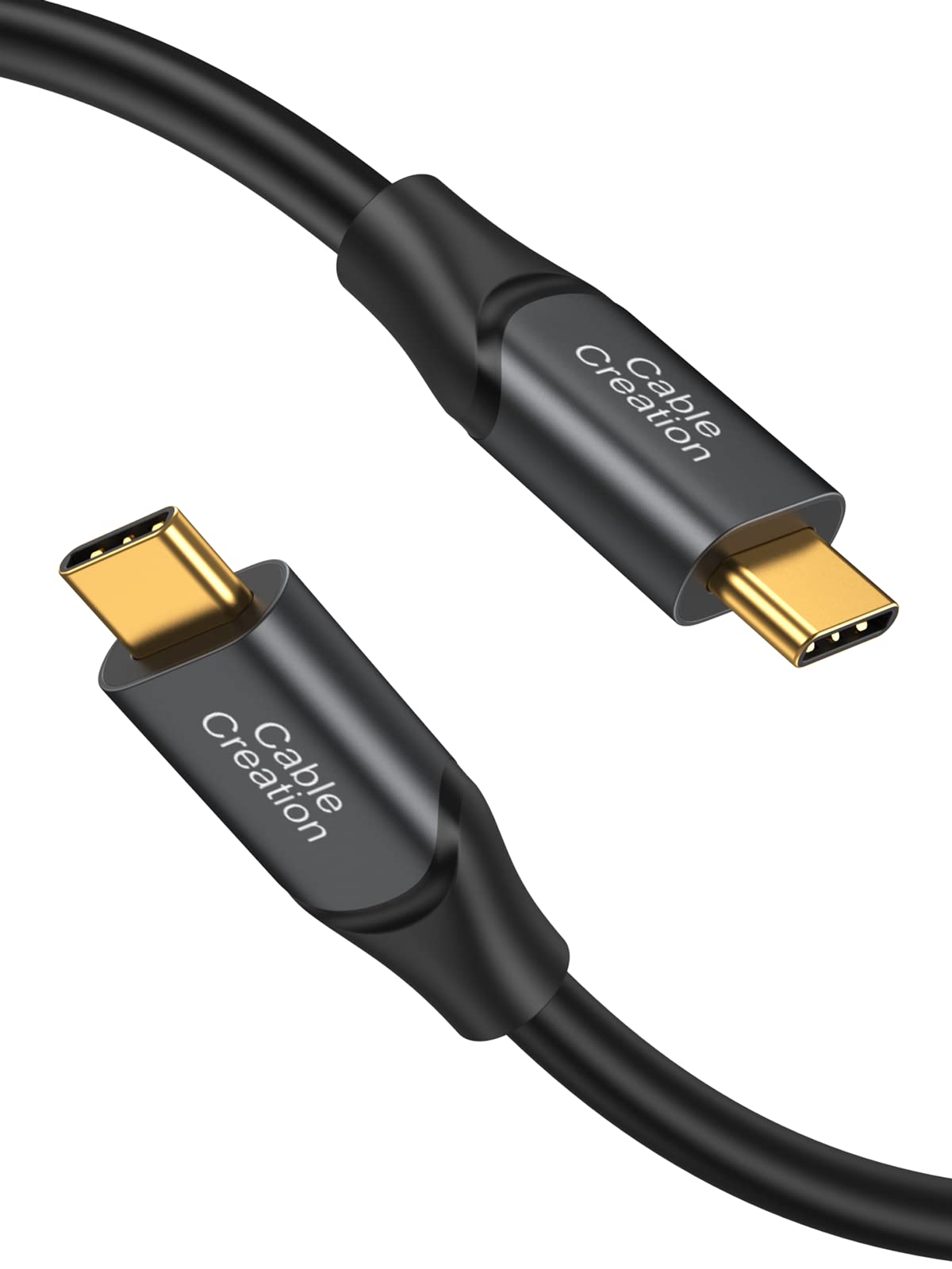 CableCreation Cabo USB-C para USB-C 0,5 metros, USB 3.2 Gen2 10Gbps | Saída de Vídeo 4K, Cabo de Carregamento USB-C de 100W para MacBook, iPad, Galaxy S24+, iPhone 16, 15 Pro Max Plus