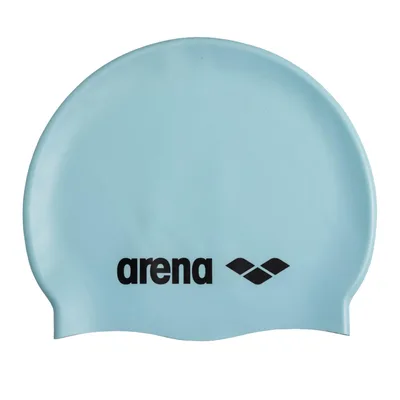 arena Touca De Natação Clássica Unissex De Silicone Macio Para Mulheres E Homens, Chapéu De Natação De Cabelo Longo Antiderrapante Confortável Para Treinamento Intensivo E Corrida, Azul Pastel
