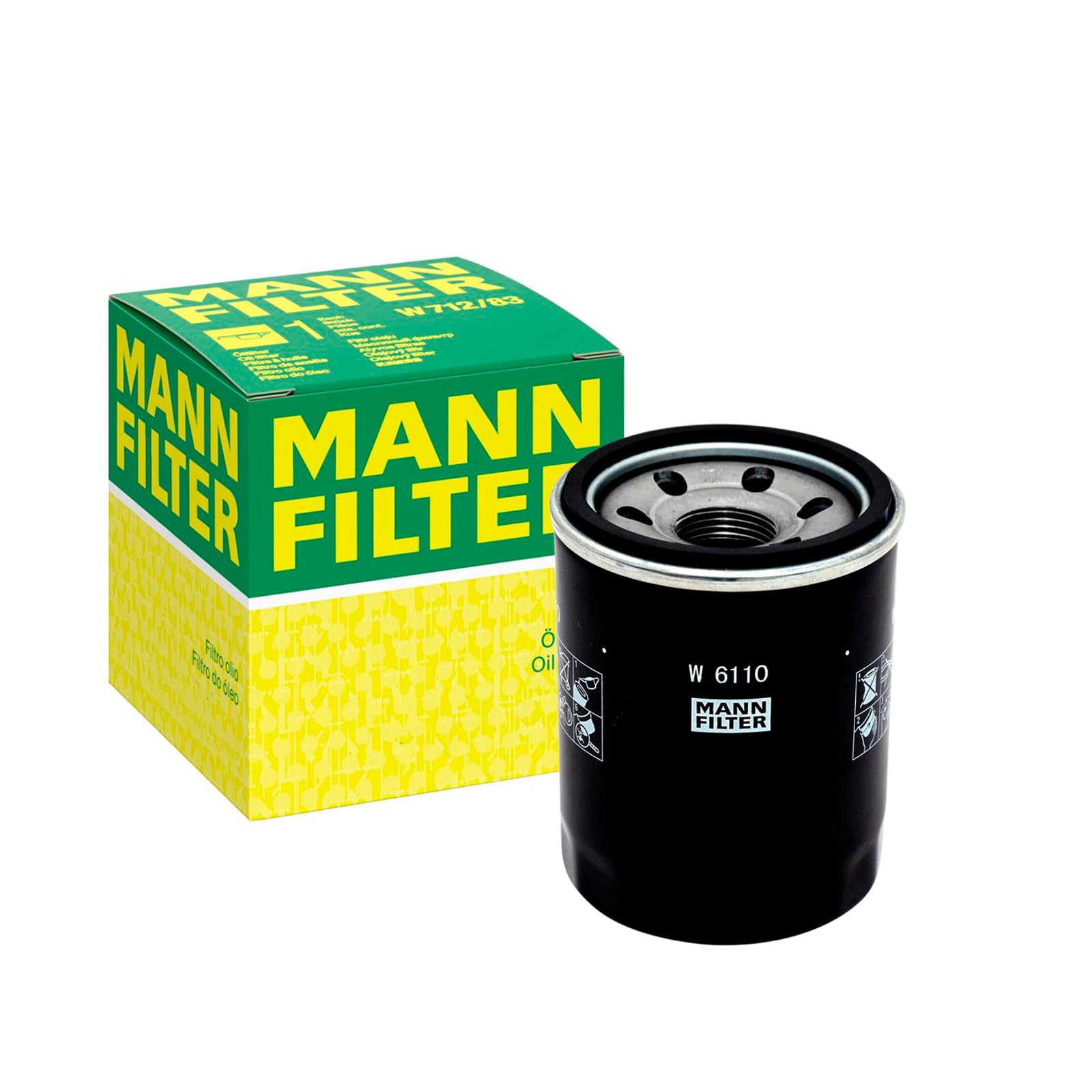 MANN-FILTER Filtro Óleo W 6110 Honda Civic City Fit