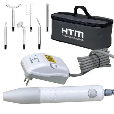KIT Beauty Face Alta Frequência Portátil + Jogo de Eletrodos - HTM