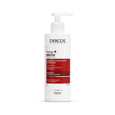 Vichy Dercos Energy+ Shampoo Antiqueda Estimulante com Aminexil 1.5%, 400g