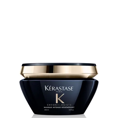 Kérastase Chronologiste Masque Intense Régénérant, Para Todos os Tipos de Cabelo, Regeneração e Hidratação Profunda, com Ácido Hialurônico e Vitamina E, 200ml