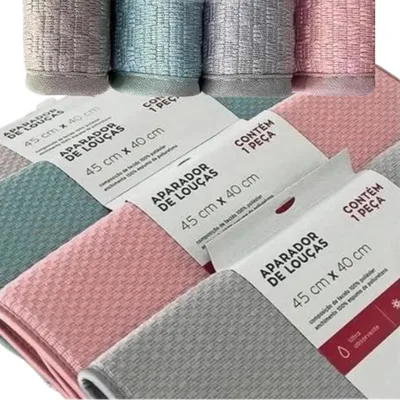 Generic Tapete Escorredor de Louça Alta Absorção 45cm x 40cm Cinza
