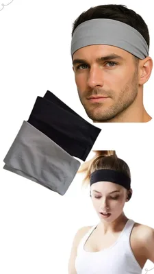 4 Faixas Headband Anti Suor Cabelo Testa Esporte Corrida