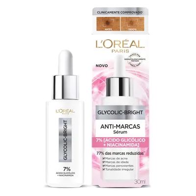 L'Oréal Paris Glycolic Bright Sérum Facial Anti-Manchas, 30 ml