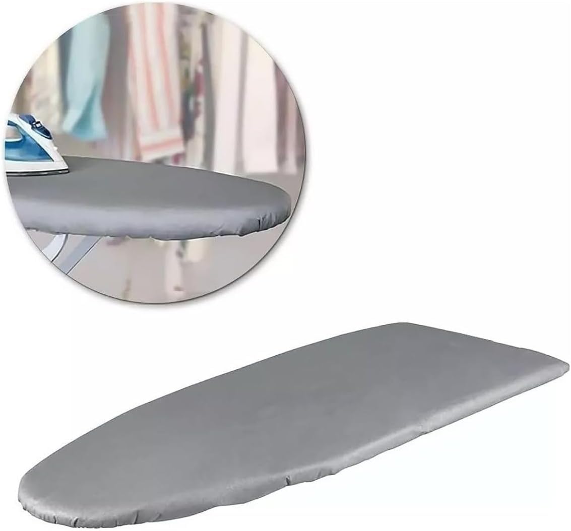 Capa para Tábua de Passar Roupa Forro Térmico Ajustável Regulável Universal Grande Liso Cinza 1,40m x 0,50m