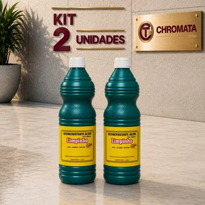 Kit 2 Limpa Pedras e Pisos - Ácido Muriático para Limpeza Linhal 1L