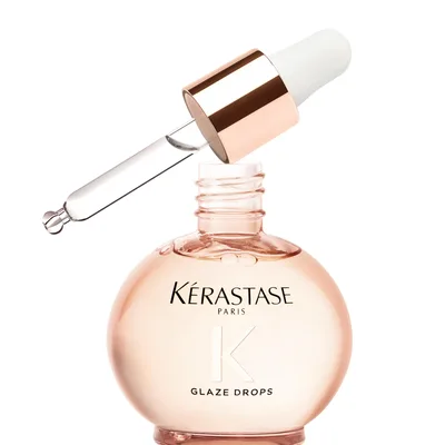 Kérastase Gloss Absolu Glaze Drops – Finalizador para Todos os Tipos de Cabelos com Tendência ao Frizz, com Óleo de Rosa Silvestre – Potencializa Brilho, Elasticidade e Maciez 45ml