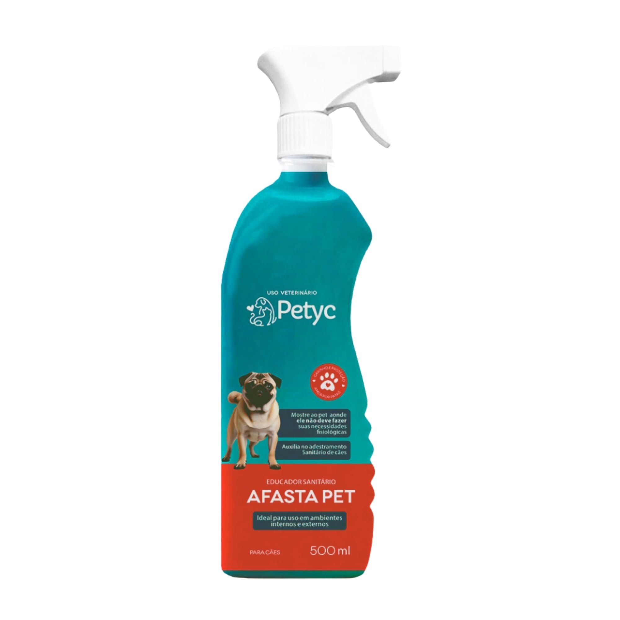 Afasta Pet Cães e Gatos 500 ml PETYC Repelente Adestrador Spray Produto Petshop Super Eficaz