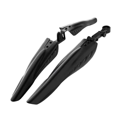 JustGoFit Paralama de Bicicleta Universal Dianteiro e Traseiro Ajustável em Plástico Resistente