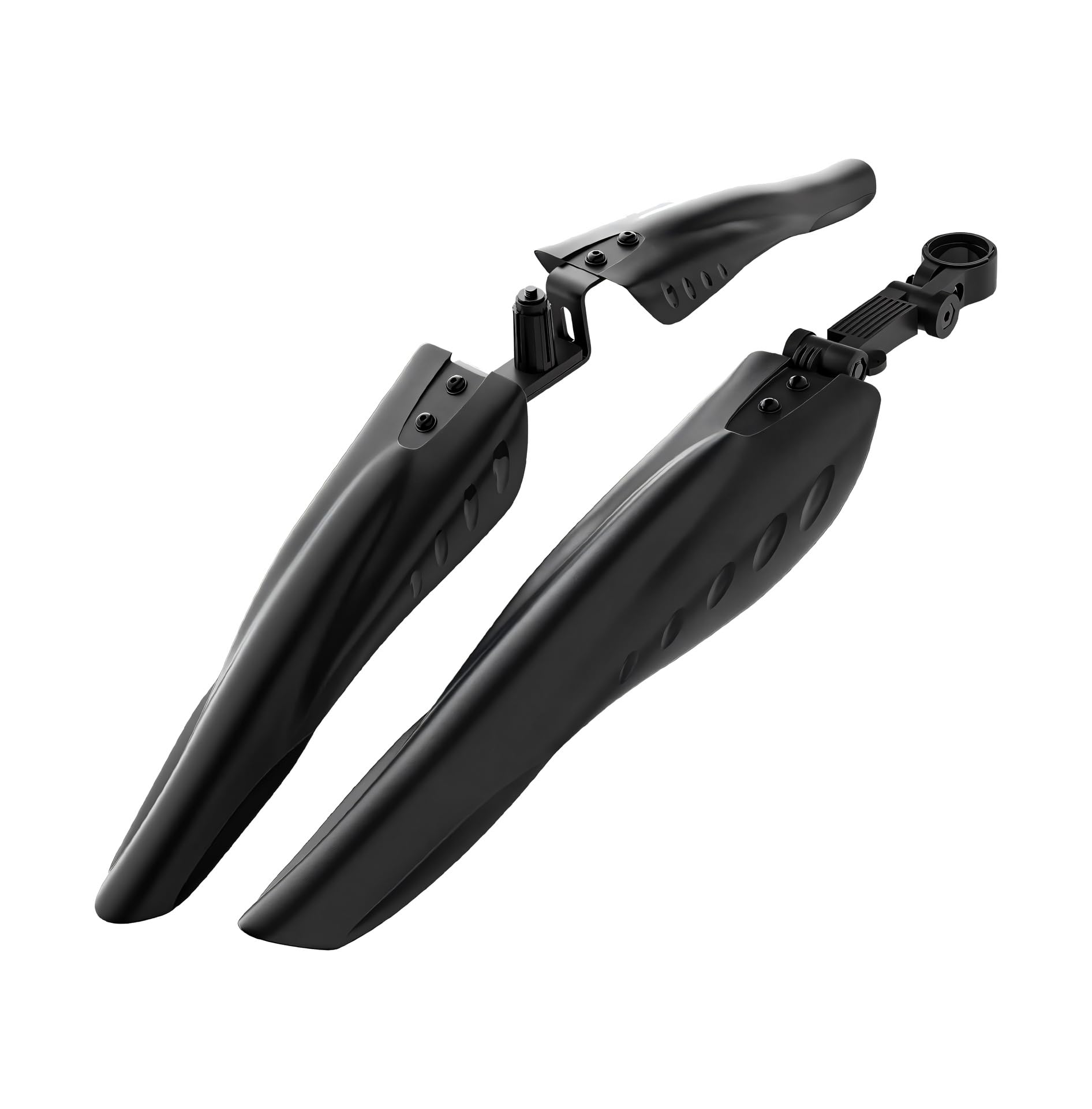 JustGoFit Paralama de Bicicleta Universal Dianteiro e Traseiro Ajustável em Plástico Resistente