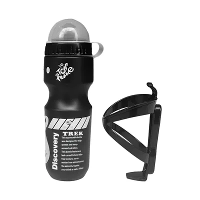 JustGoFit Garrafa Esportiva Bike com Suporte – 750ml, Bico Antivazamento, Ideal para Ciclismo e Trilhas