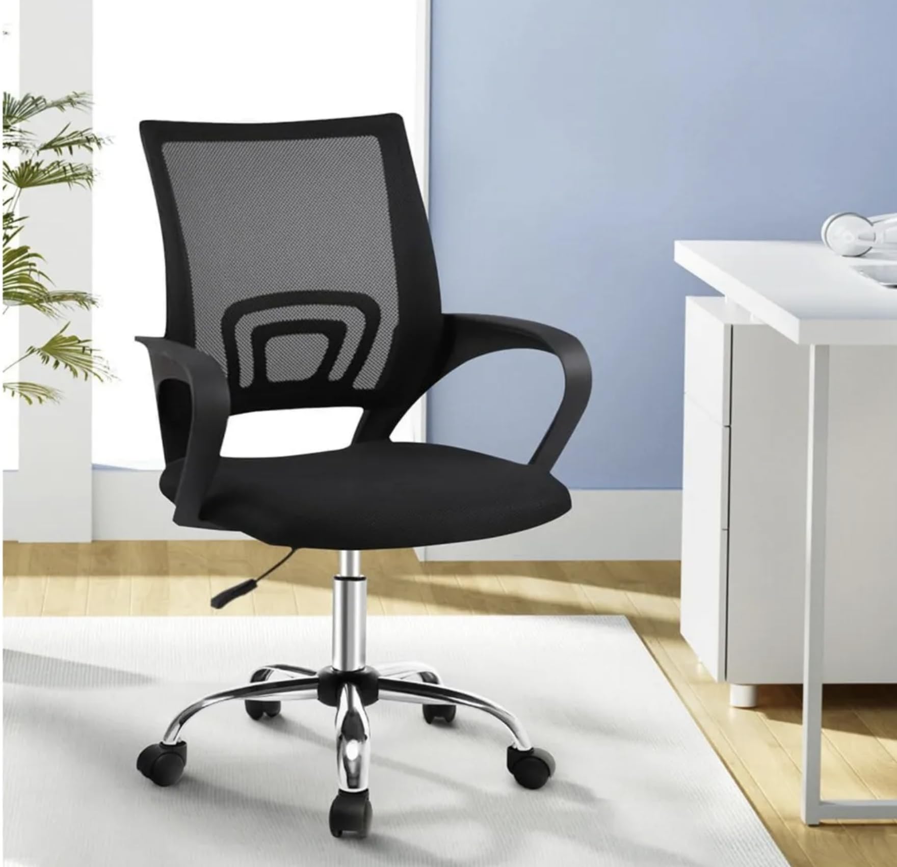 Cadeira de Escritório Ergonômica Stoel Start Home Office Confortável Secretária Giratória Encosto Respirável Mesh