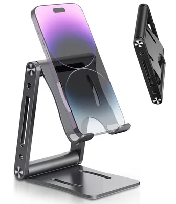 Porta Celular Mesa, Suporte Rotativa para Telefone, Suporte de Suporte para Tablet para Mesia, Supor te de Telefone para Suporte de Telefone Celular de Mesa Ajustável Compatível