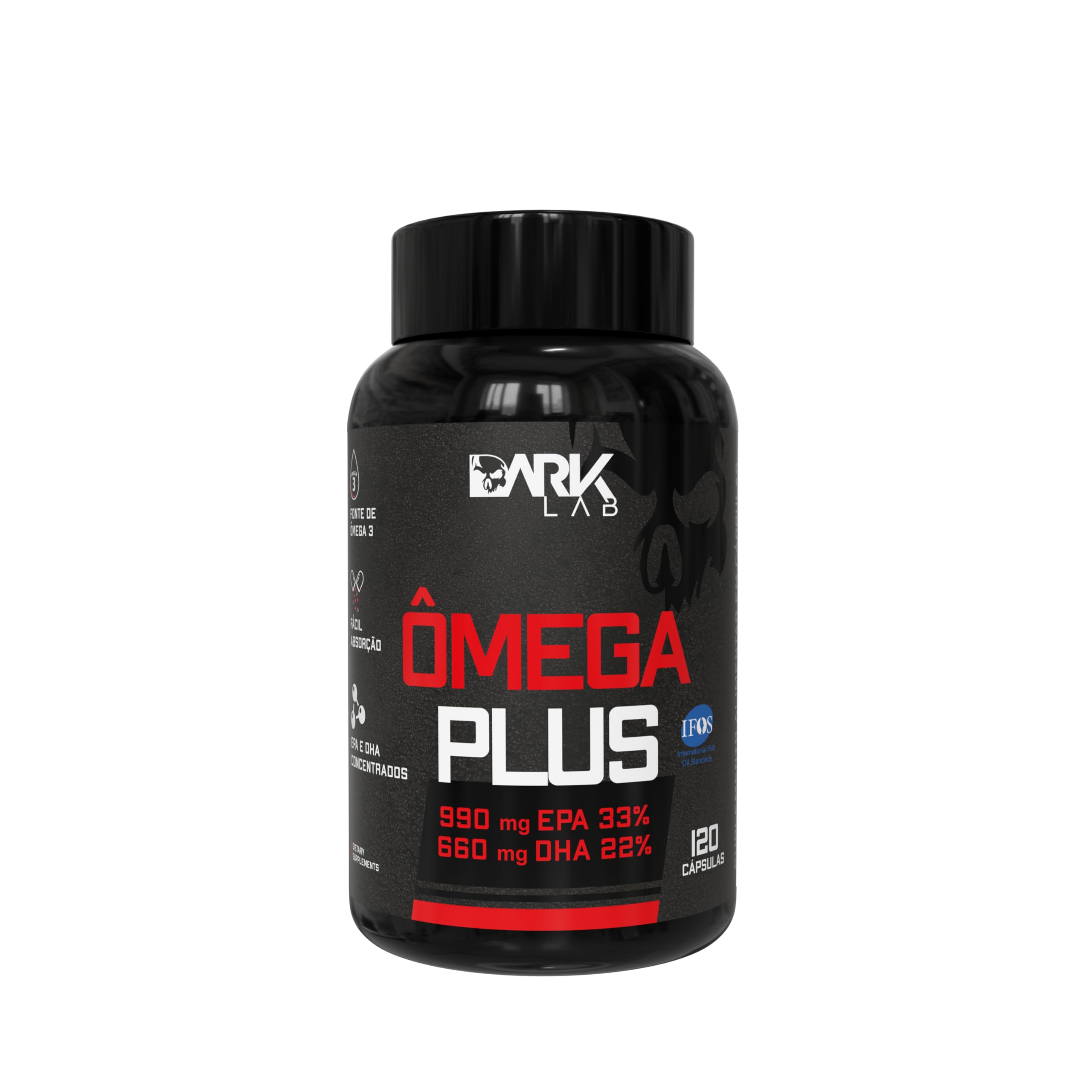 Ômega Plus, Dark Lab, 120 Cápsulas