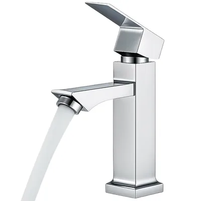 Torneira Para Banheiro Yab Cromada Água Fria, Corpo 100% Metal, Acabamento Espelhado, Ideal Para Lavatório De Bancada, Alta Durabilidade, Design Moderno E Compatível Com Diversos Modelos De Pia.