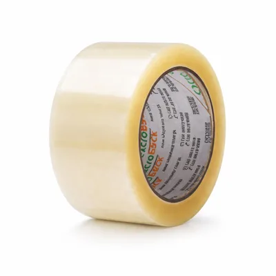 Fita de Empacotamento Transparente, 45mm x 45m, Alta Aderência, Corta Fácil, Ideal para Caixas, Envio e Armazenamento