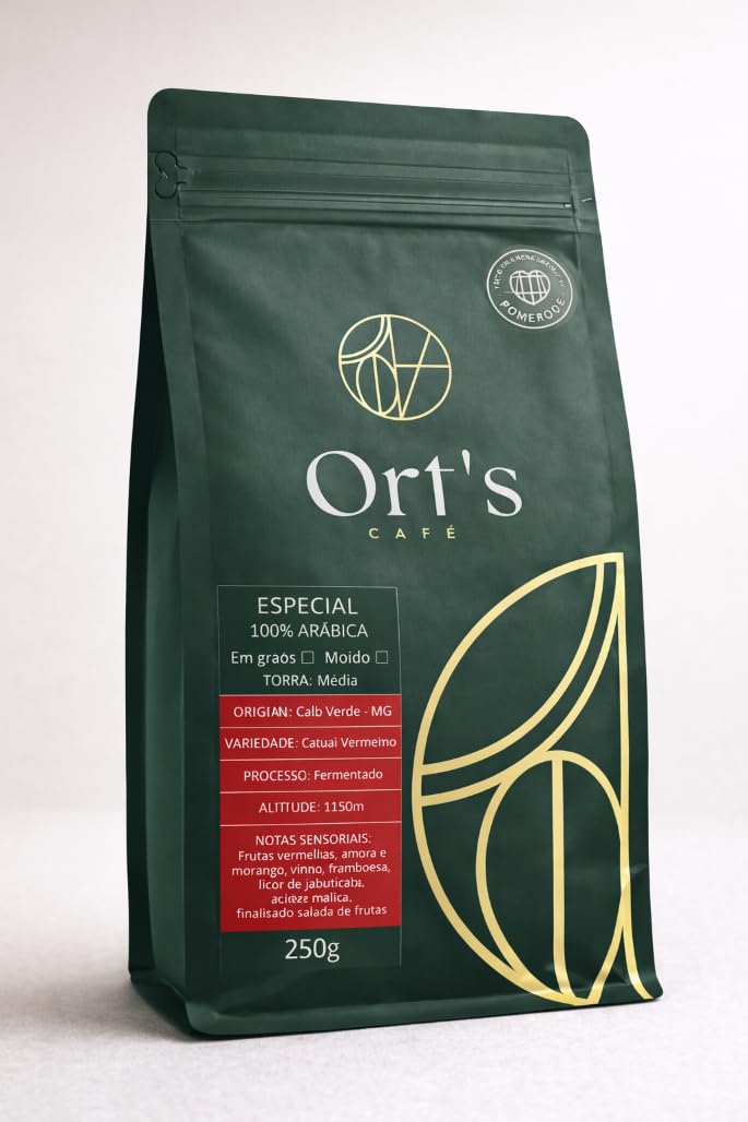 Ort's Café Especial Catuaí Vermelho, 100% Arábica, em grãos 250g