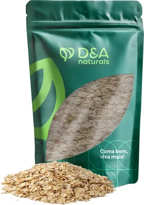 Aveia Em Flocos Finos 100% Sem Glúten - D&A Naturals (1Kg)