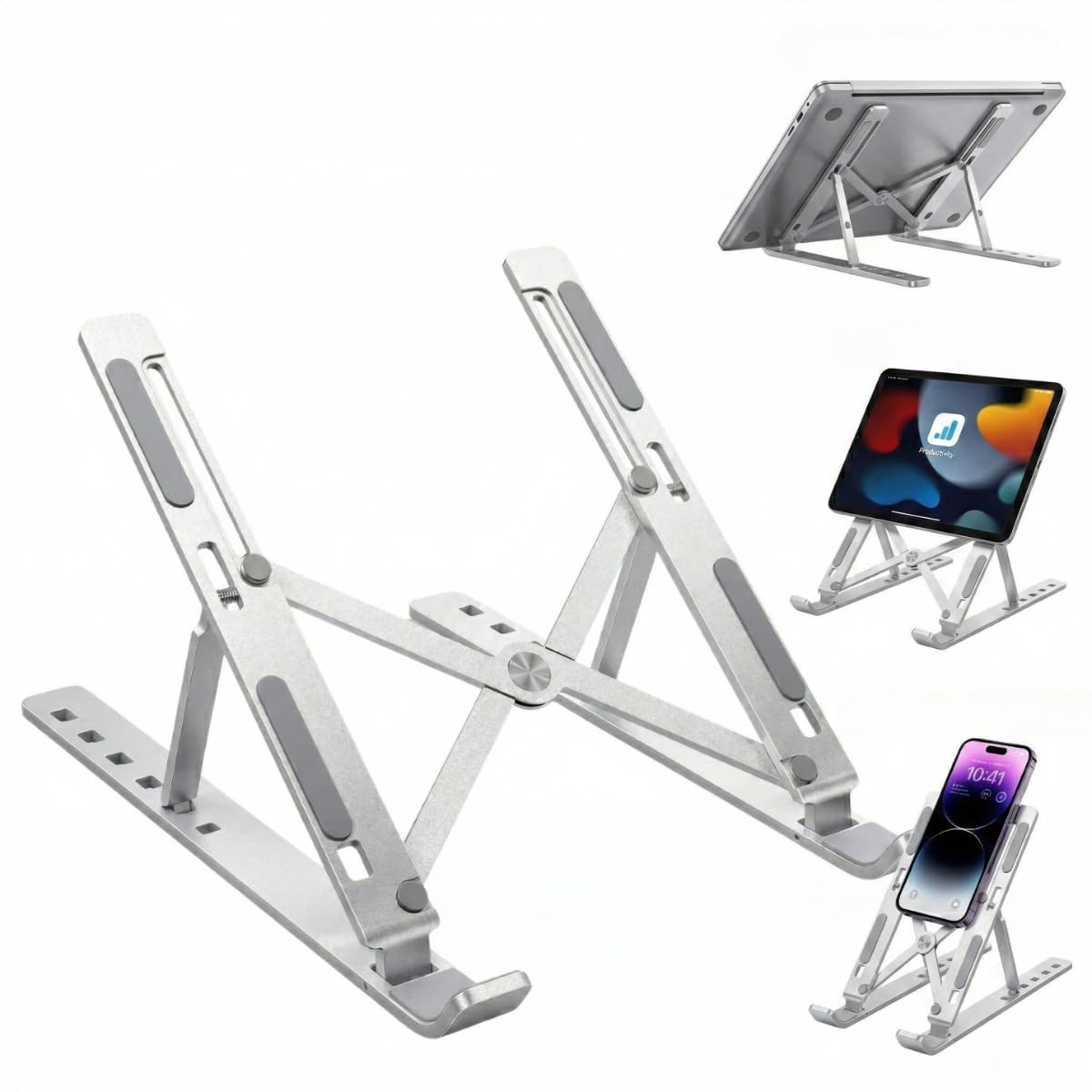 Suporte Notebook Aluminio Premium Ergonomico Mesa Tablet Portatil Ajustavel