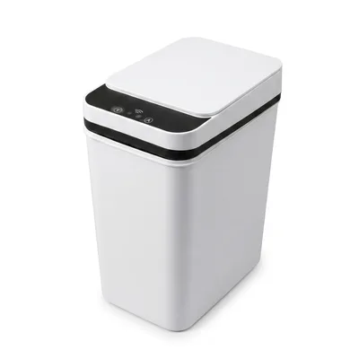 Lixeira Automática com Sensor 13L – Abertura por Aproximação, Sem Toque, Compacta e Prática para Banheiro, Cozinha ou Escritório