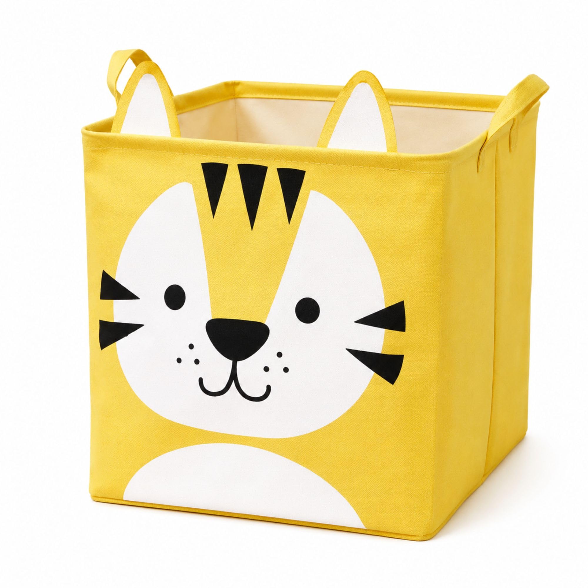 Cesto Organizador Infantil Dobrável para Brinquedos e Roupas Tigre | Tecido Maleável • Multiuso • Leve • Portátil