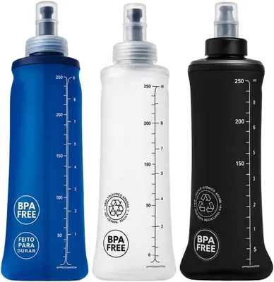 Garrafa Dobrável Soft Flask 500ml Silicone Flexível BPA Free Corrida Bike