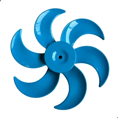 Cadence Hélice para Ventilador 40cm, 6 Pás Meia Lua, Design Aerodinâmico, Polipropileno, Azul, Reposição Eros VTR