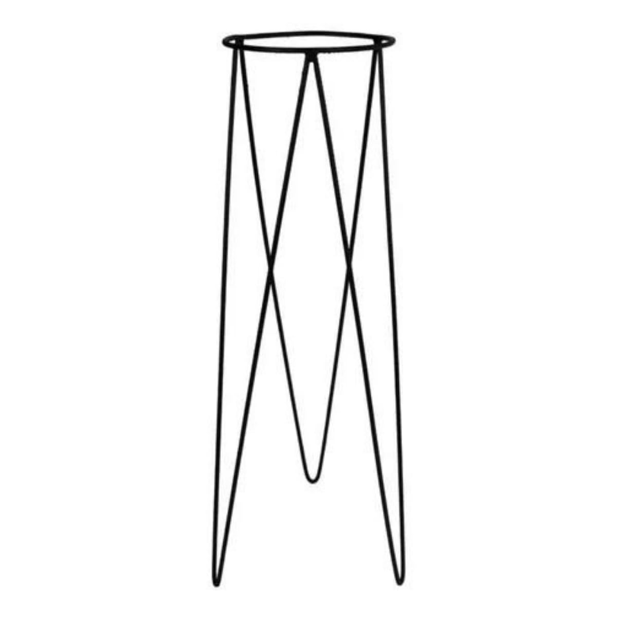 Suporte de Chão para Vaso 80cm em Aço para Plantas