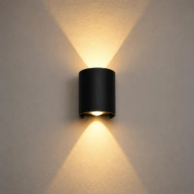 Arandela LED 4W Bivolt Branco Quente 2 Fachos de Luz Parede